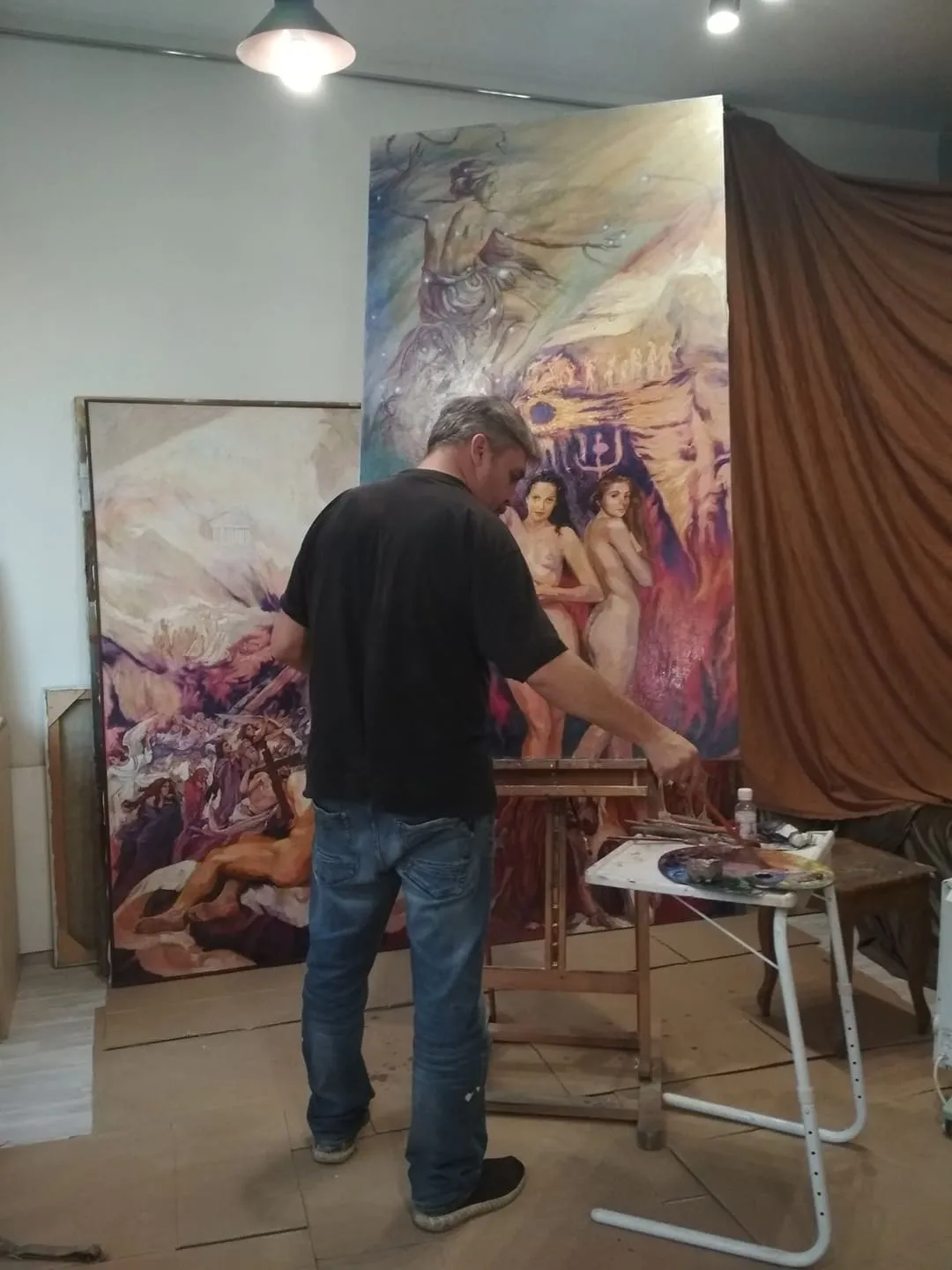 Зображення "Робота над триптихом .Киїа " від Bogdan Burak, місто: Київ, серія: Студія
