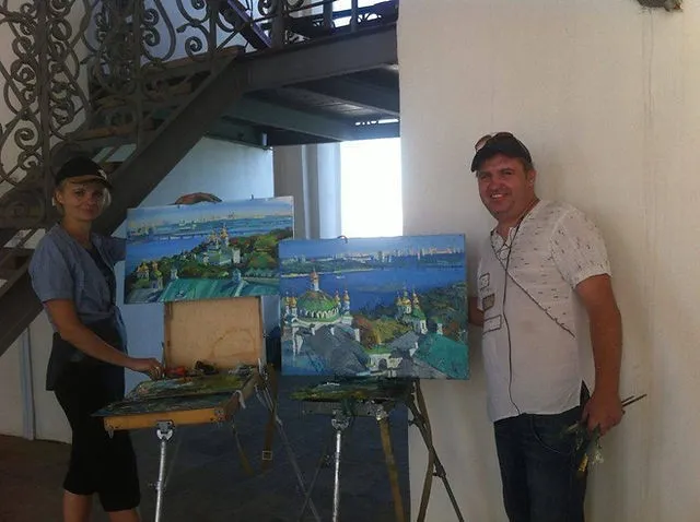 Зображення "Пленер в Києво-печерська Лавра 2010" від Bogdan Burak, медіум: Живопис, серія: Пленер